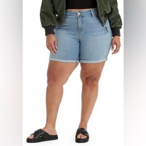 Levi's Light Blue Mid-Length Jean Shorts
